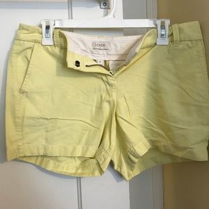 J.Crew Yellow Shorts